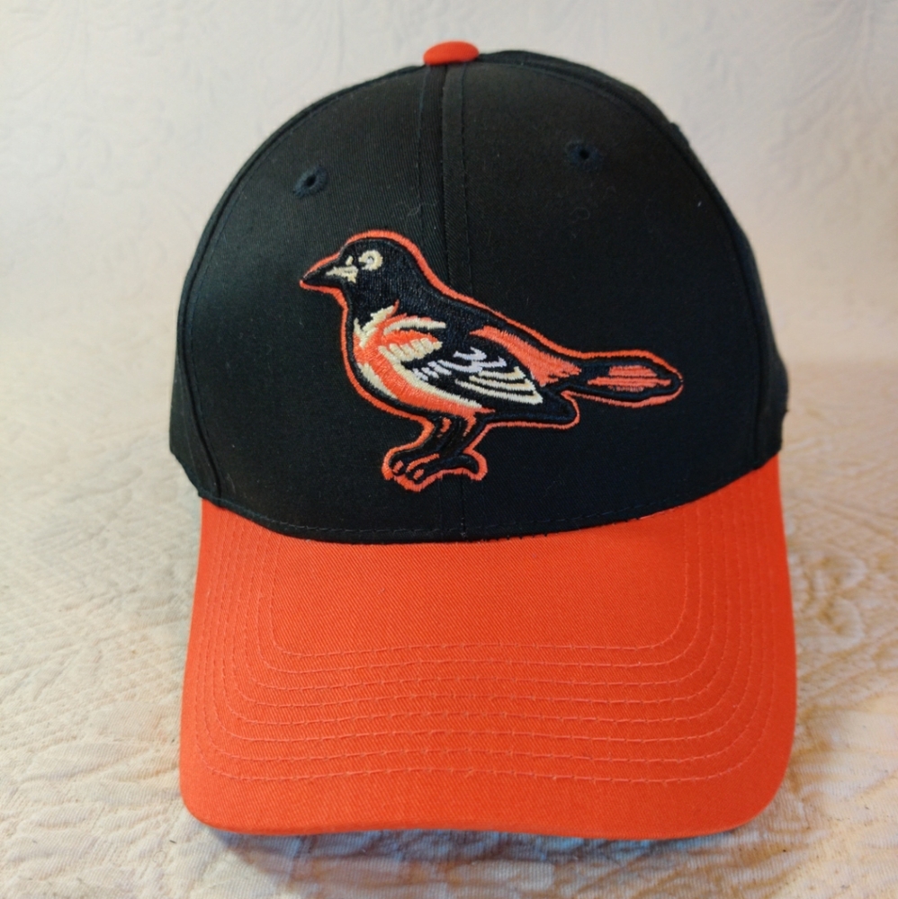 Vintage MLB Baltimore Orioles Outdoor Cap Company Black/Orange W Logo  New
